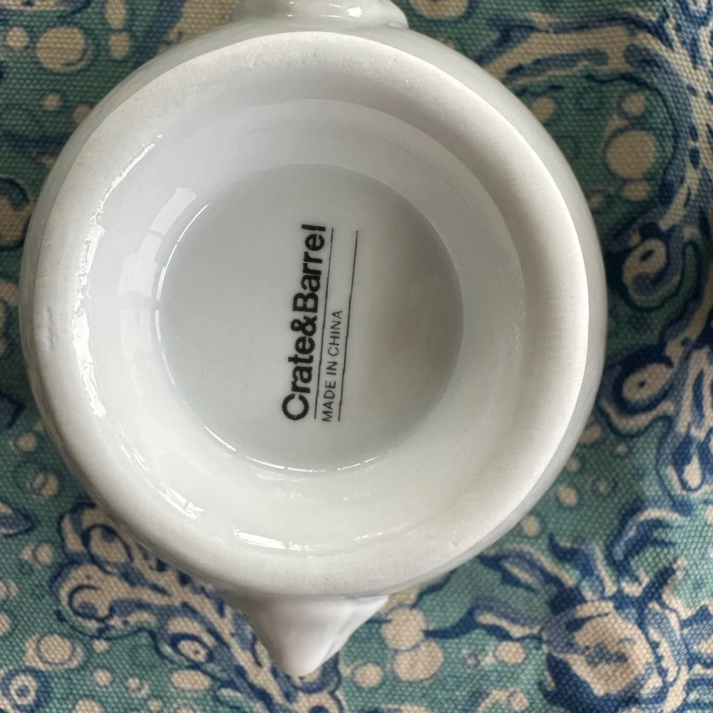 Crate&Barrel White Ceramic Mugs Set